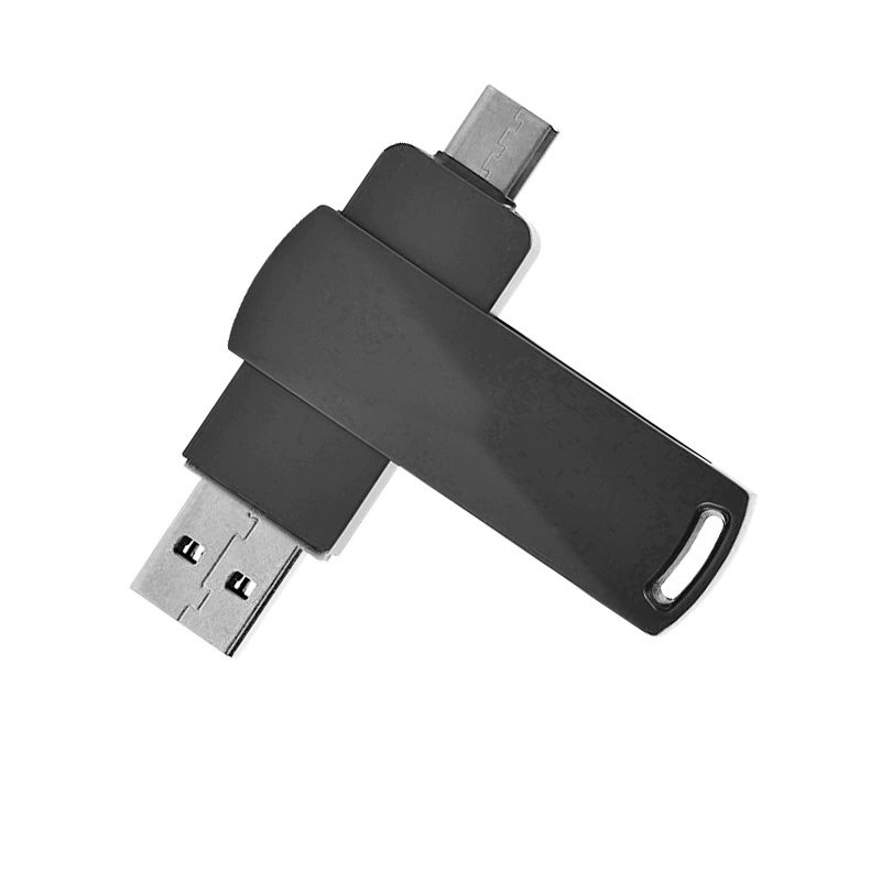 rotating metal usb type c flash drive1