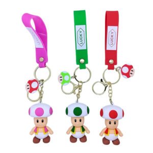 New Cartoon Super Mario Mushroom Keychain