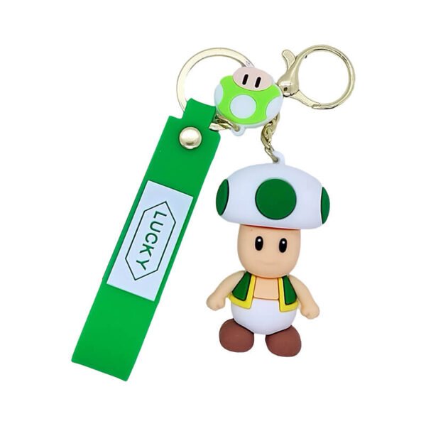 New Cartoon Super Mario Mushroom Keychain - Image 3