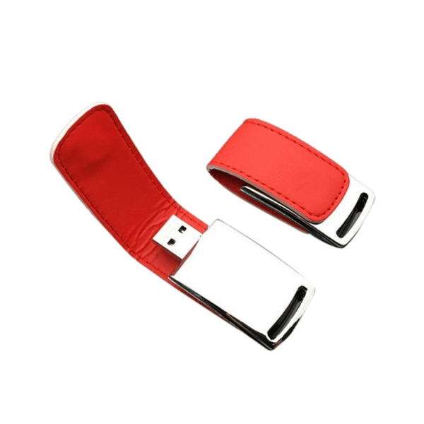 Magnetic Flap Leather USB Flash Drive - Image 2