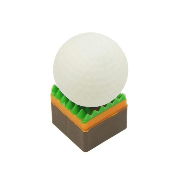 white ball shaped usb flash drive
