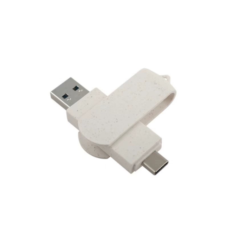 white pen drive with type c