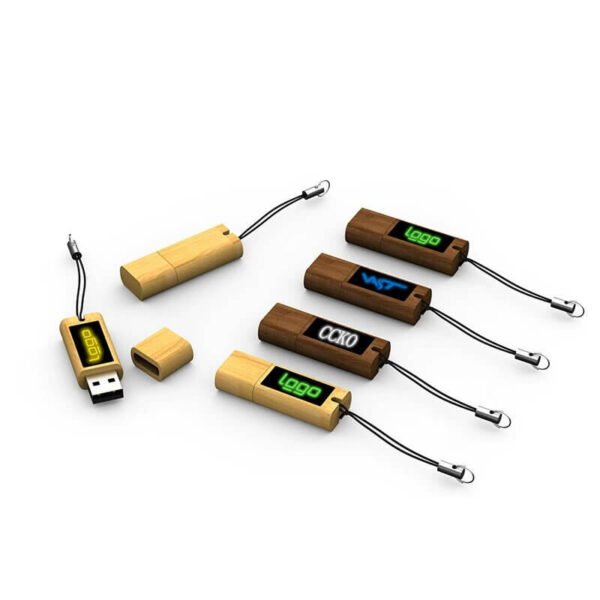 Light Up Wooden USB Drive - Image 2